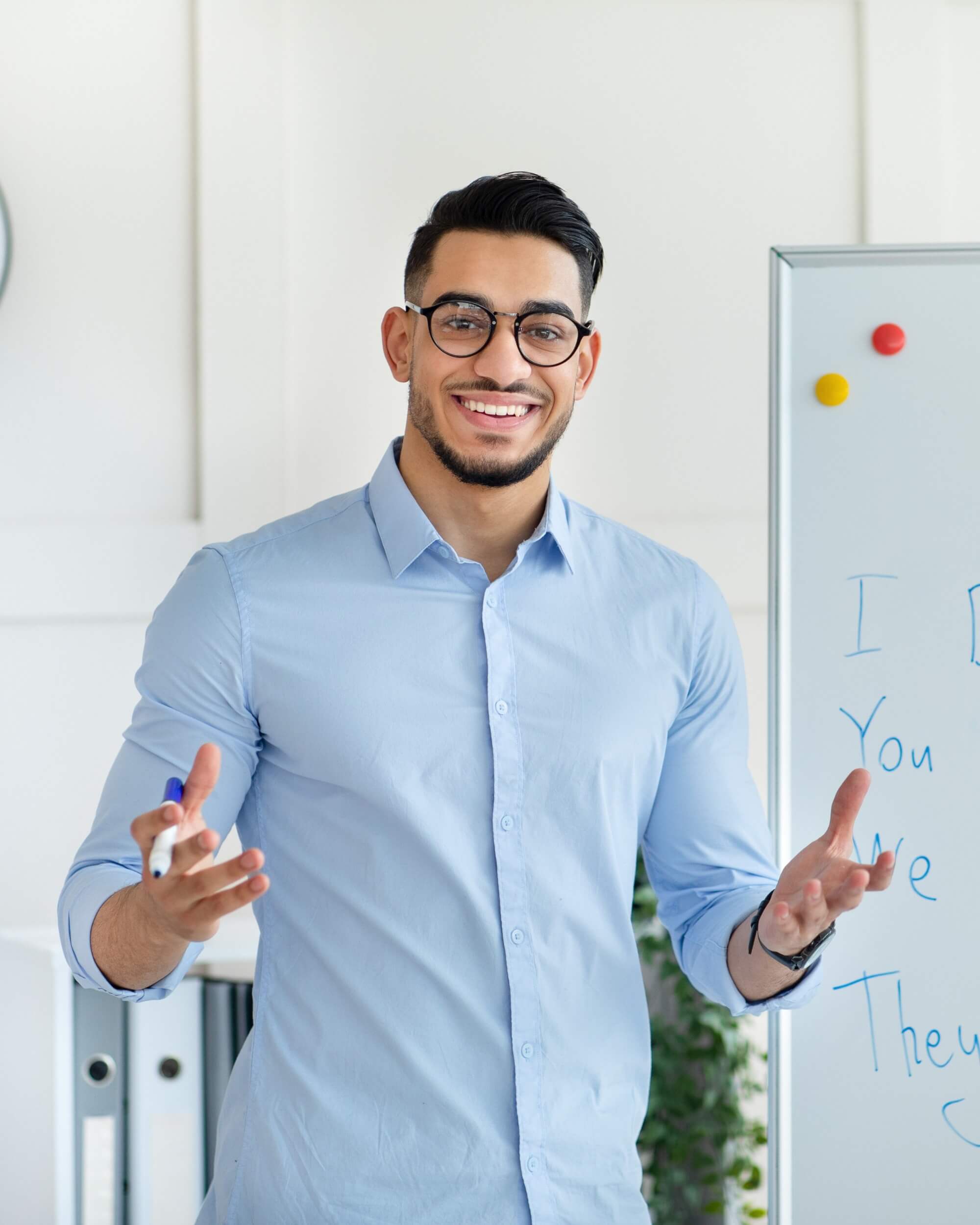 Arab Male Teacher Giving Remote Class Standing Ne 2025 03 18 18 56 38 Utc