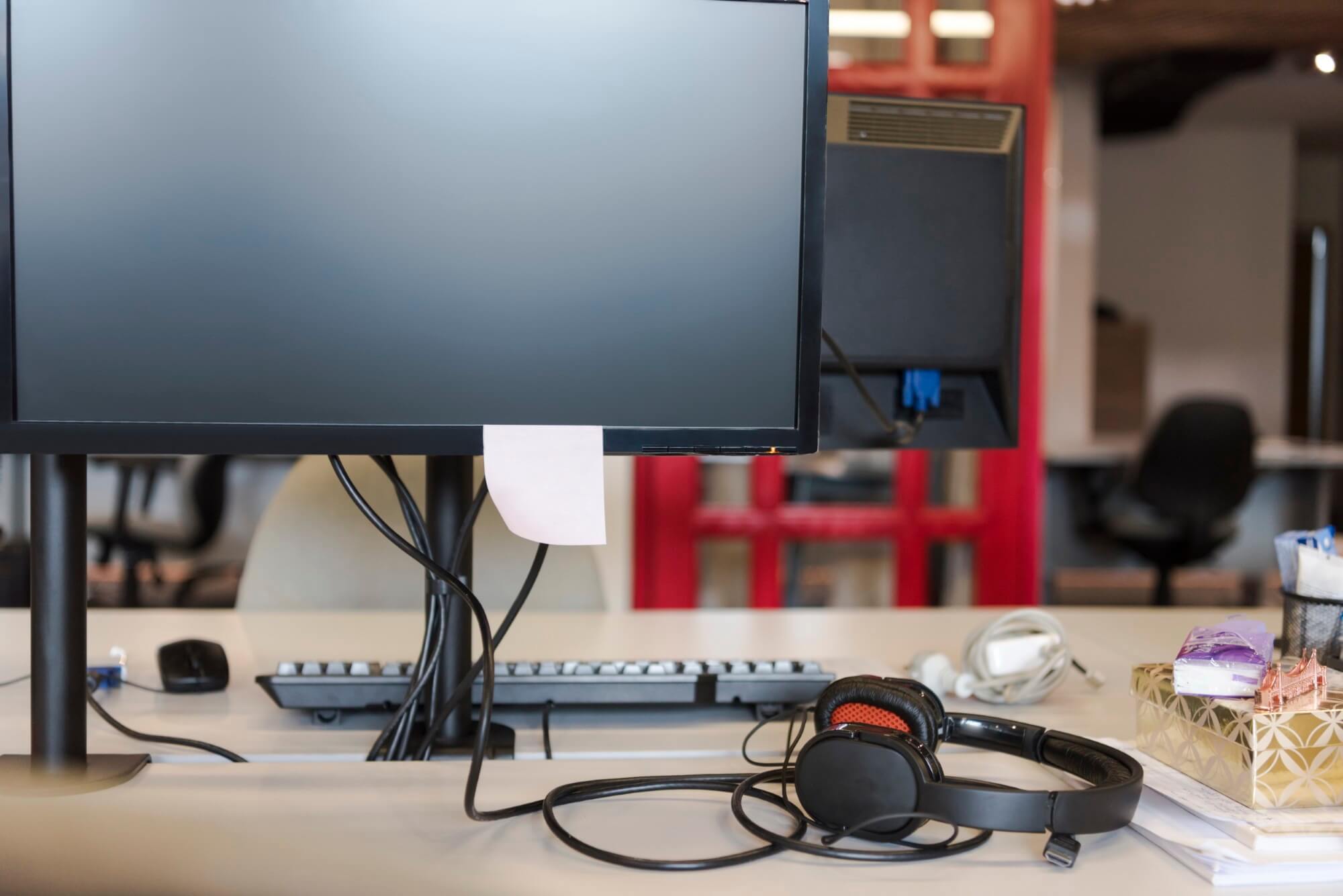 Closeup Of Monitor Screen In Office 2025 01 15 15 28 55 Utc 1