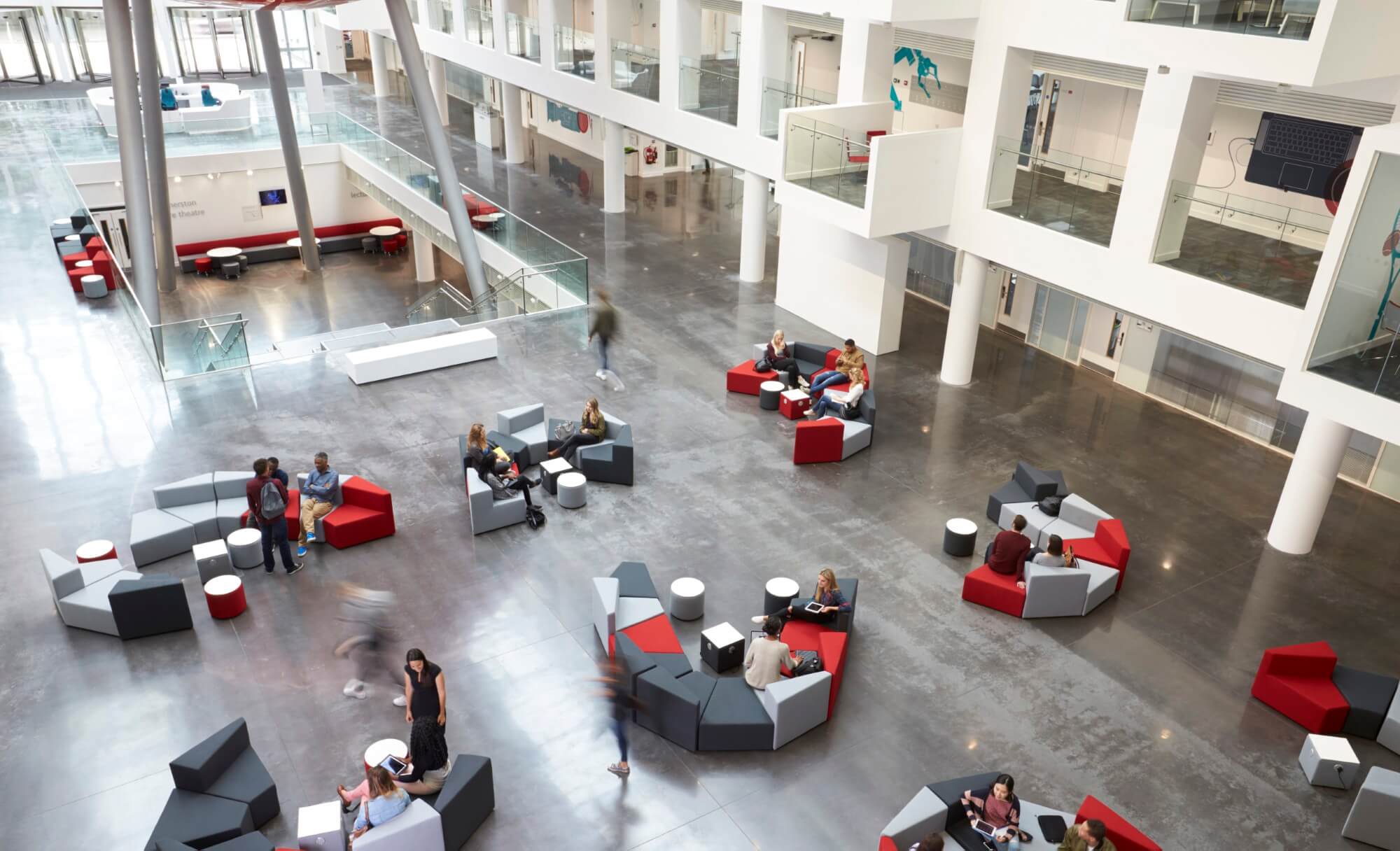 Elevated View Of Seating In A University Atrium M 2024 10 21 11 15 05 Utc