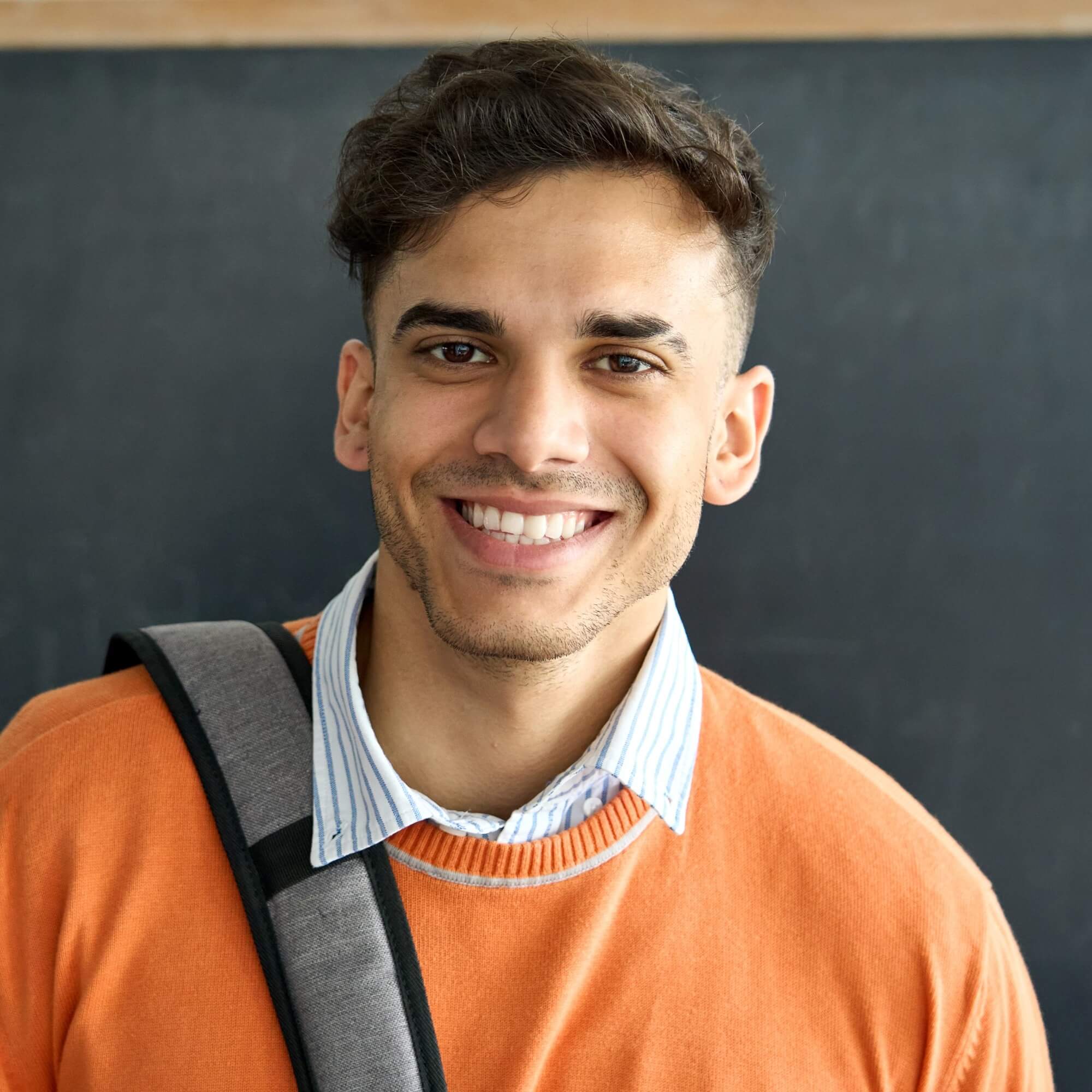 Portrait Of Young Happy Latin Student Standing In 2025 02 11 16 22 15 Utc