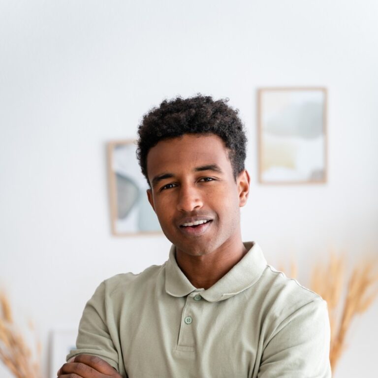 Smiling Black Man In Casual Wear 2025 01 08 23 24 16 Utc 768x768